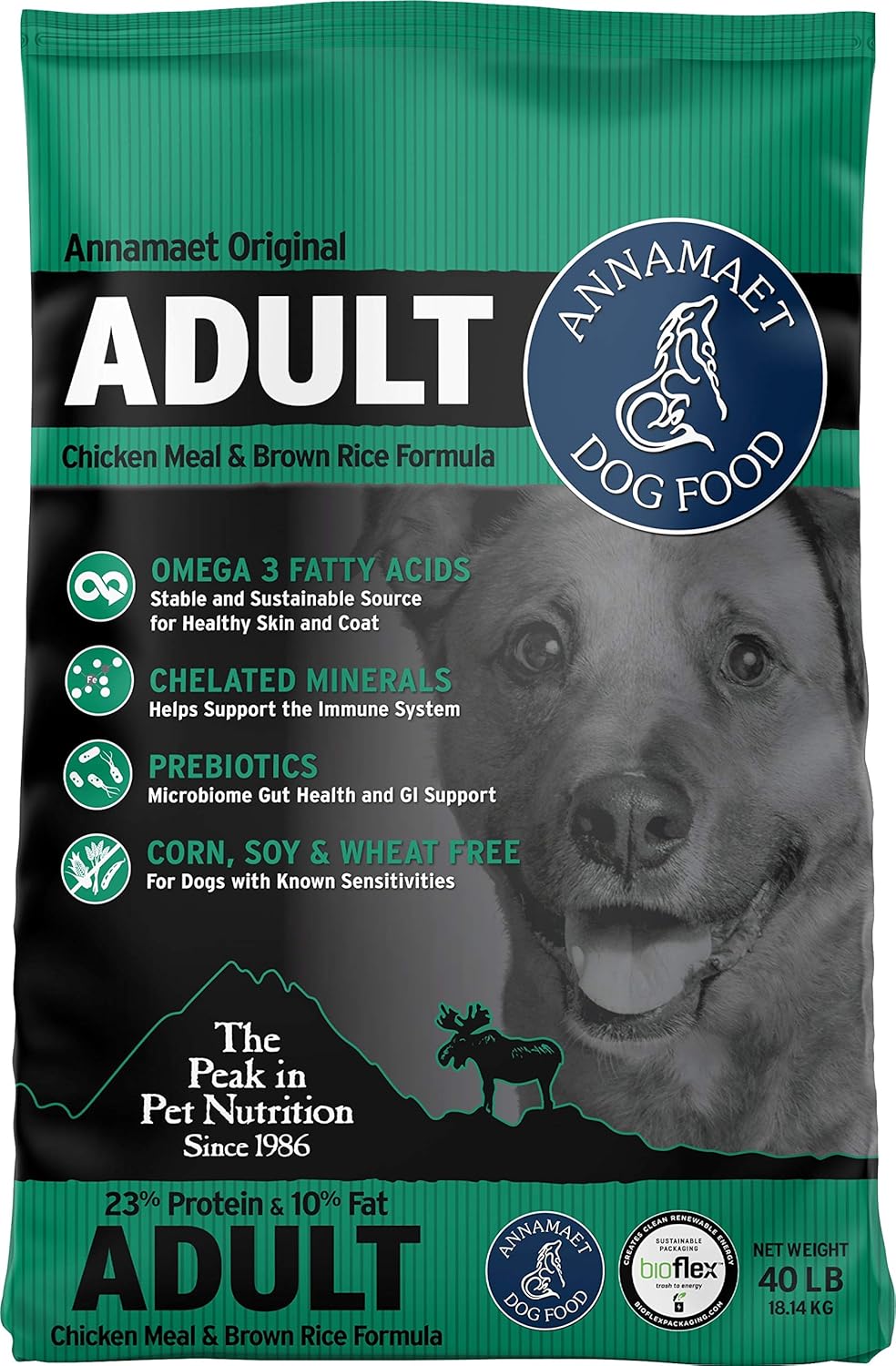 Annamaet-Original-Adult-Formula-Dry-Dog-Food,-0.23-Protein-(Chicken-&-Brown-Rice),-1282