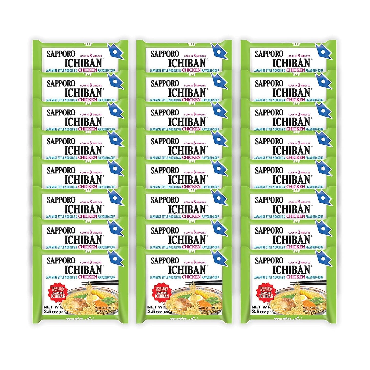 [SAPPORO-ICHIBAN]-Ramen-Noodles,-Chicken-Flavor,-2485