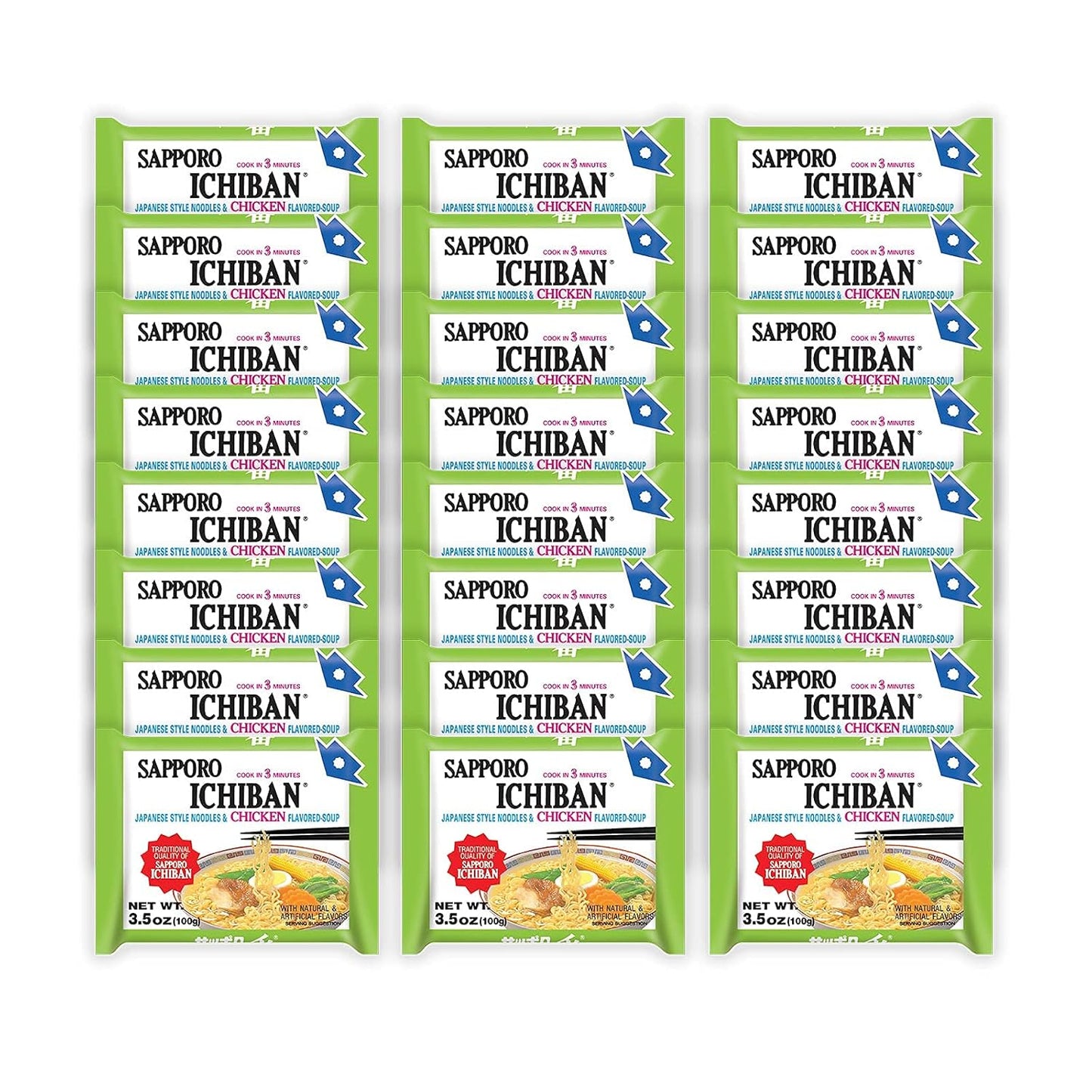 [SAPPORO-ICHIBAN]-Fideos-Ramen,-sabor-a-pollo,-fideos-instantáneos-japoneses--de-543