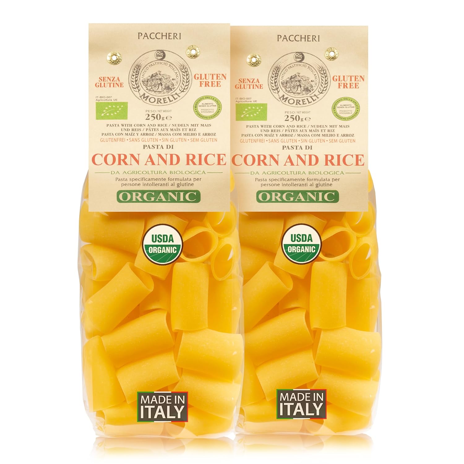 Morelli-Organic-Gluten-Free-Pasta-Noodles,-Paccheri---Italian-Organic,-321