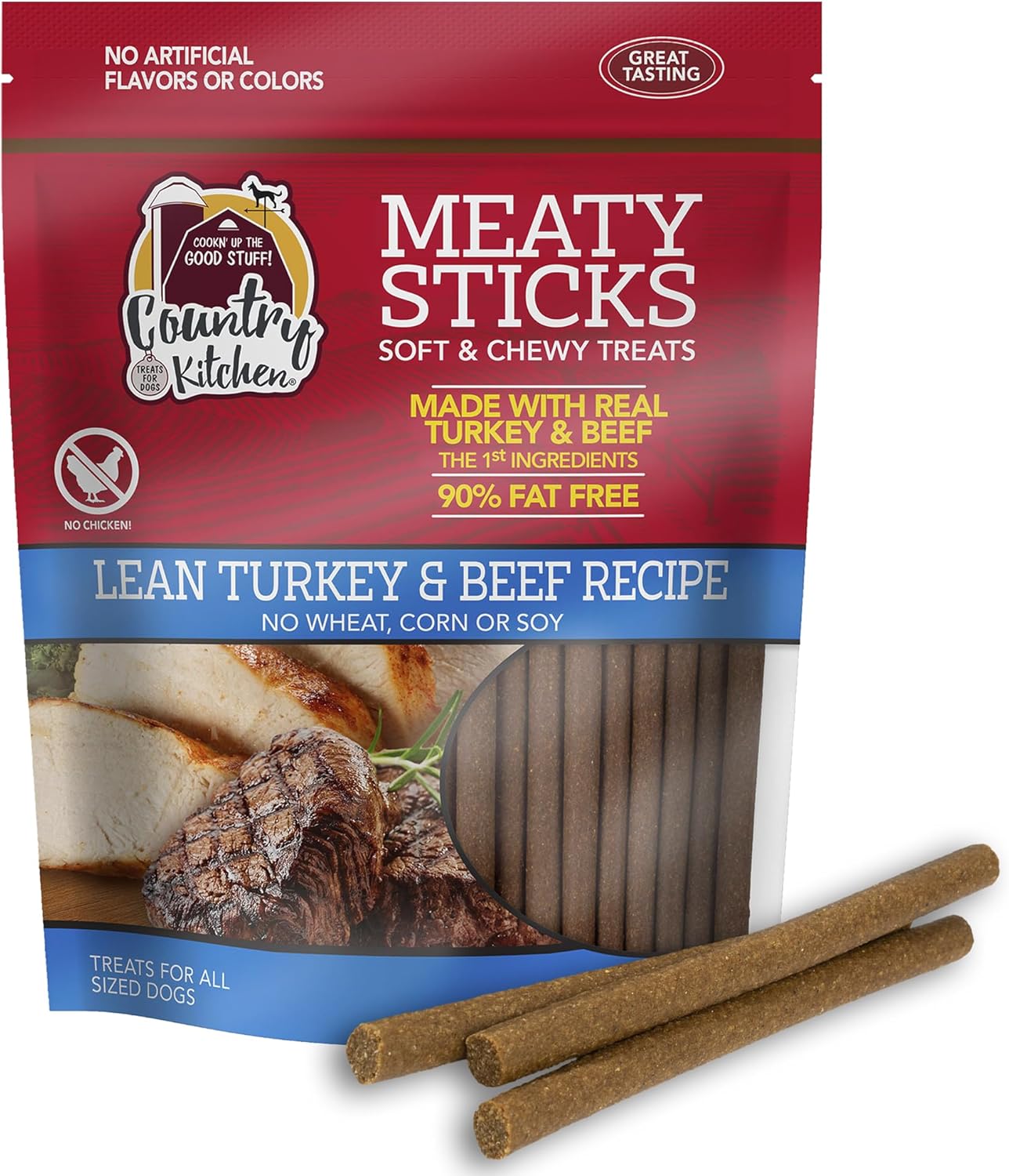 Country-Kitchen-Beef-&-Turkey-Meaty-Sticks-Soft-Chew-Dog-Treats,-Tasting,-1112