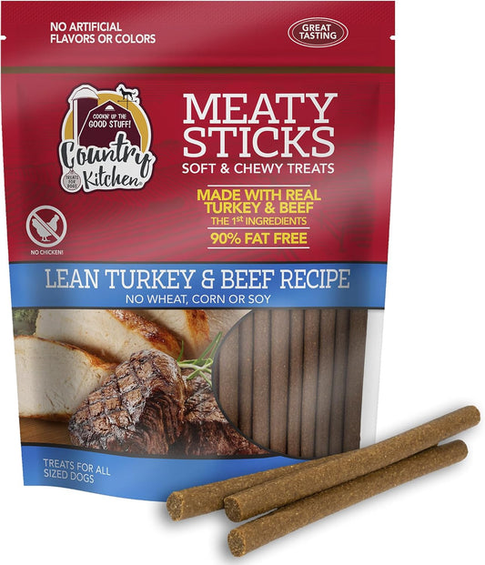 Country-Kitchen-Beef-&-Turkey-Meaty-Sticks-Soft-Chew-Dog-Treats,-Tasting,-1112