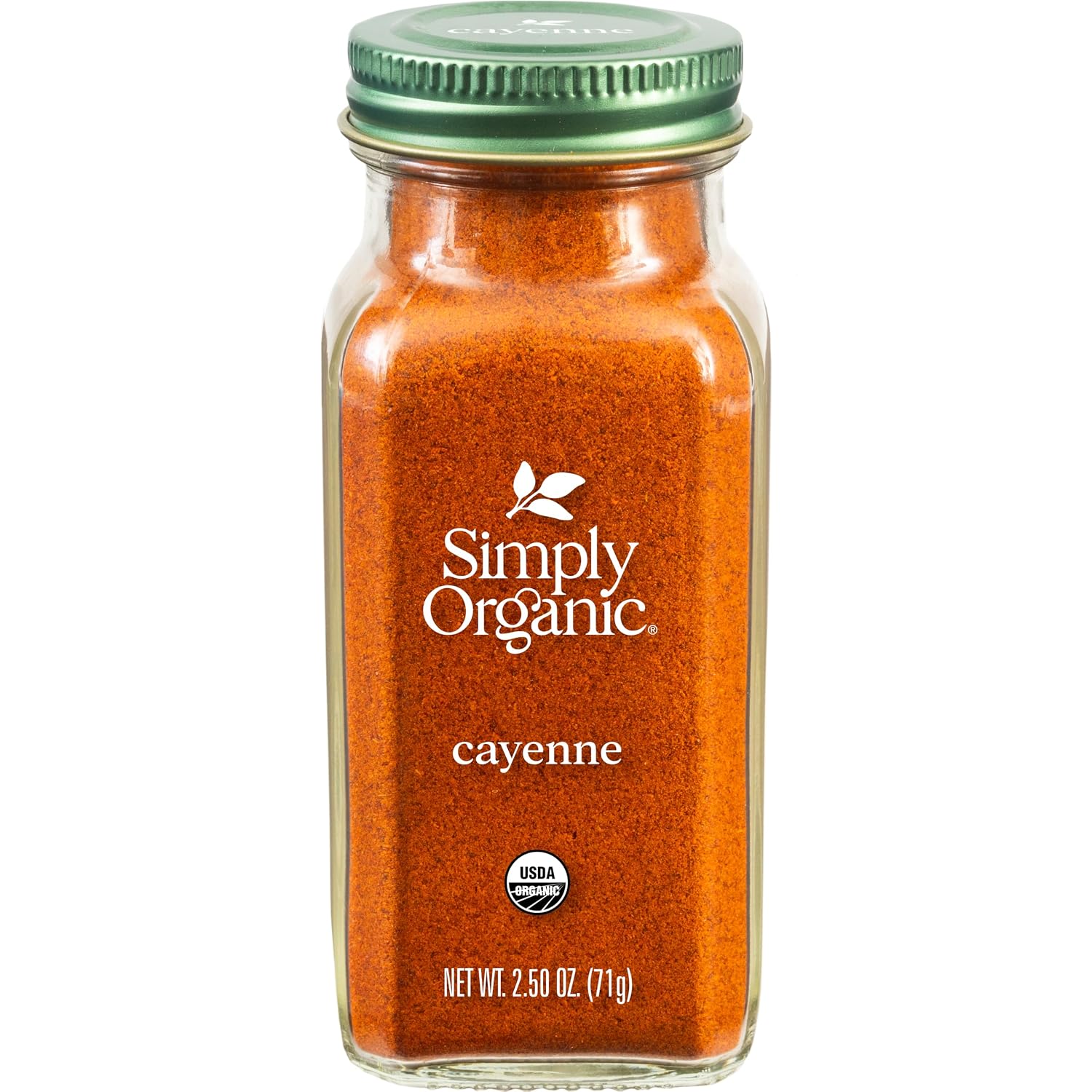 Simply-Organic-Cayenne-Pepper,-2.5-Ounce,-Pure,-Organic-Cayenne-Peppers,-No-GMO's,-2150