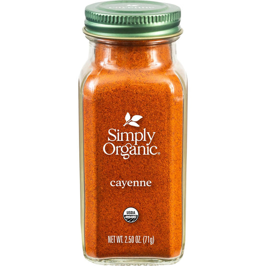 Simply-Organic-Cayenne-Pepper,-2.5-Ounce,-Pure,-Organic-Cayenne-Peppers,-No-GMO's,-2150