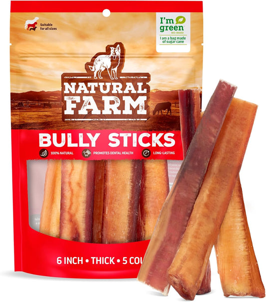 Natural-Farm-Odor-Free-Thick-Bully-Sticks-(6”,-5-Pack)-All-Natural-Long-Lasting-Dog-1-2164