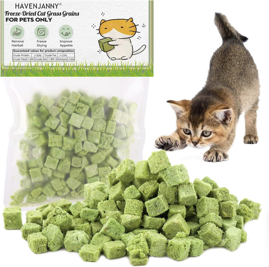 60g-Cat-Grass-Treats-for-Cats,-Freezed-Drying-Cat-Grass-Teething-Stick-Snacks-1334
