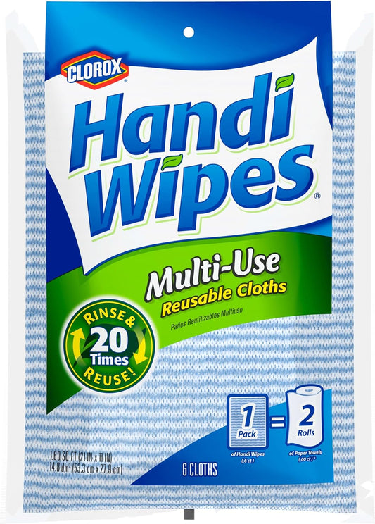 CLOROX-Handi-Wipes-Multi-Use-Reusable-Cloths,-6-Count-----5029