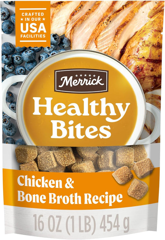 Healthy-Bites-Grain-Free-Dog-Treats,-Soft-Treats-With-Bone-Broth-Dogs,-186