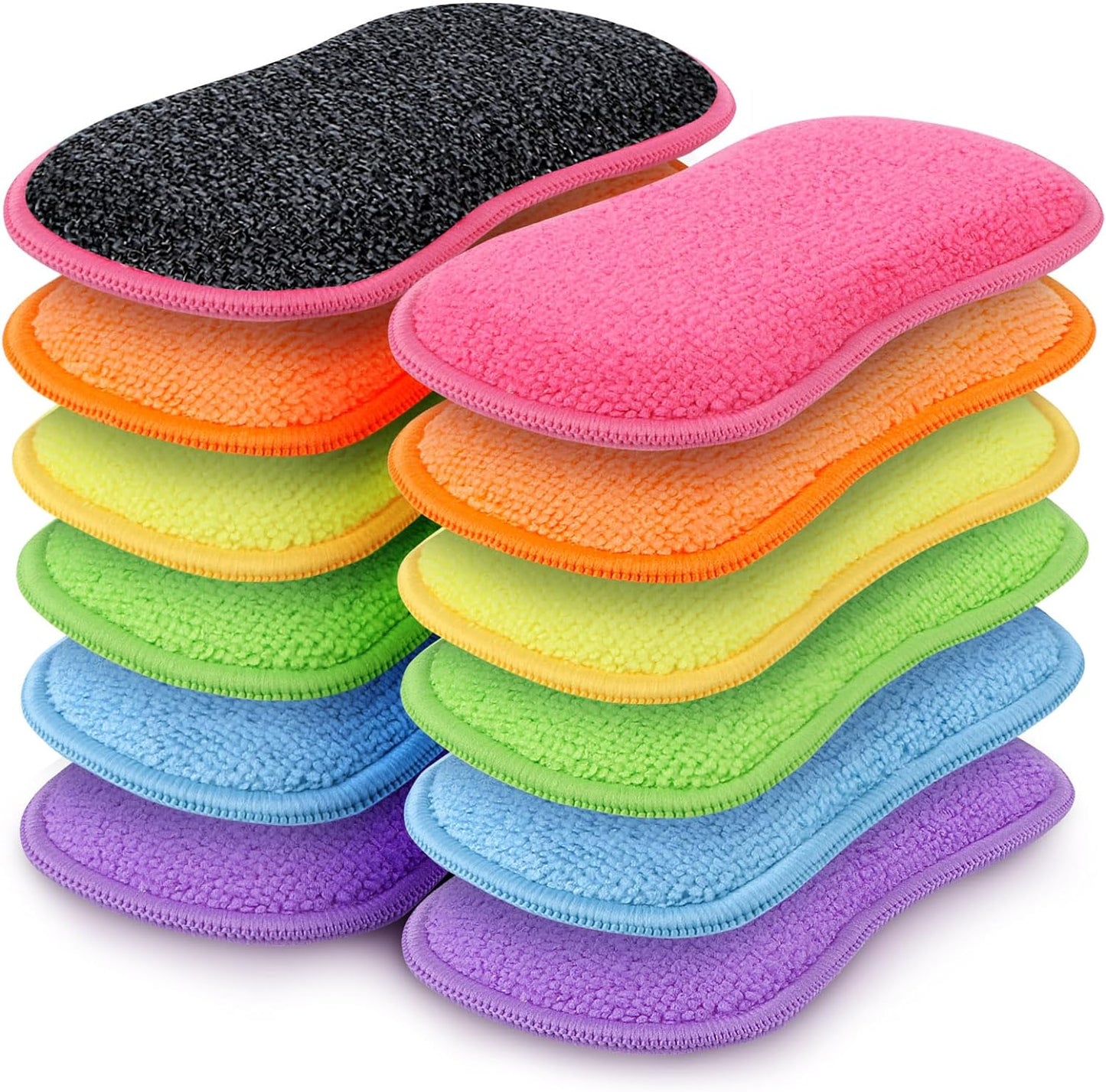 HOMEXCEL-12-Pack-Multi-Purpose-Scrub-Sponges-Kitchen,-Dish-Sponge,-Non-Scratch-Microfiber-Sponge-for-Efficiently-Cleanin-410
