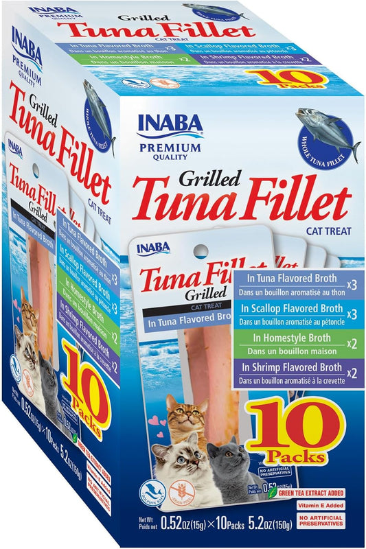INABA-Premium-Grilled-Tuna-Fillet-Cat-Treats-with-Vitamin-E-and-Green-Tea-Extract,-544