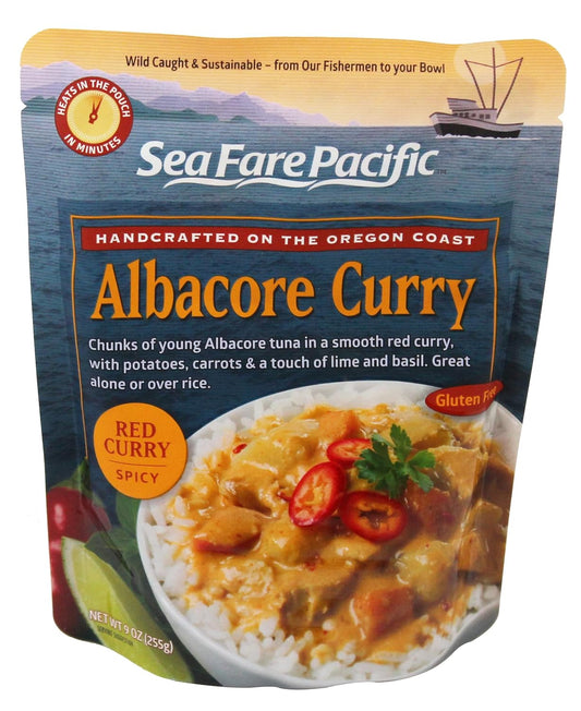 Sea-Fare-Pacific-Albacore-Curry,-Red,-1912