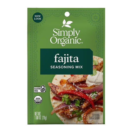 Simply-Organic-Condimento-para-fajita,-orgánico-certificado-|-1-oz-Paquete-704