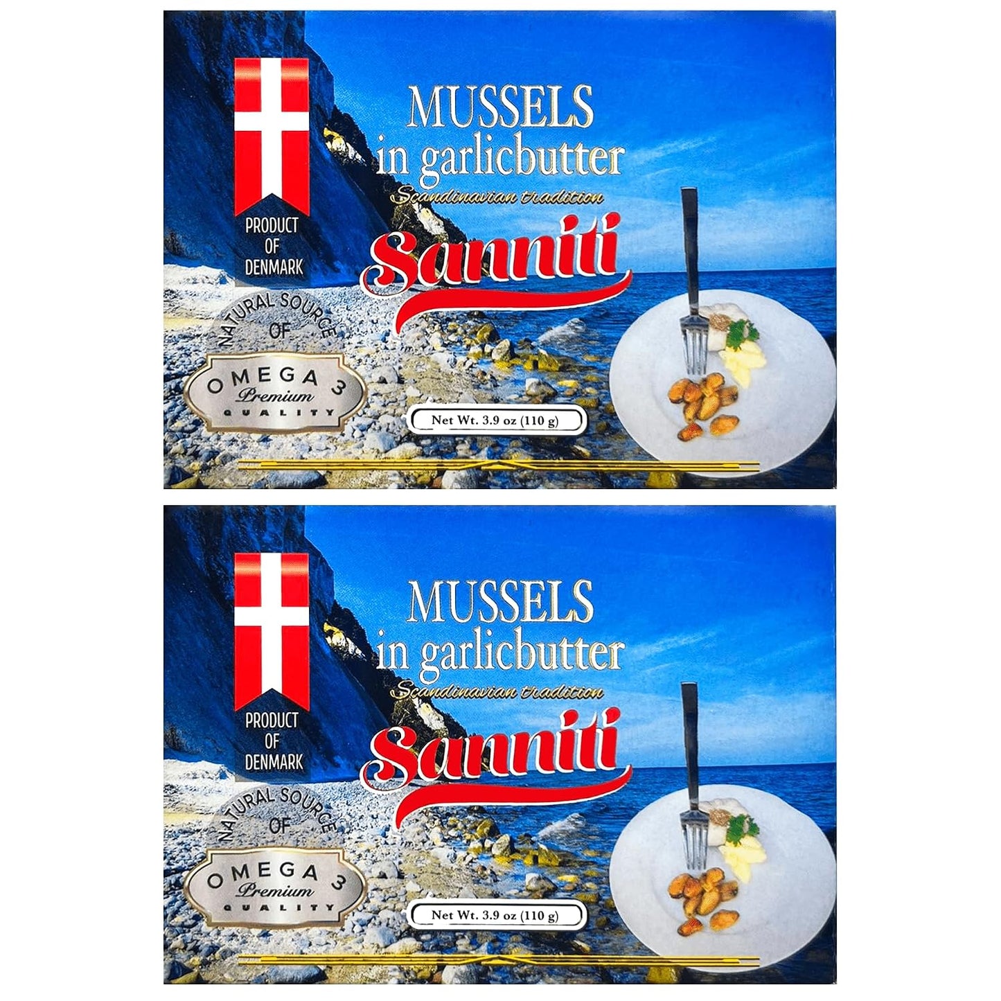 Sanniti-Mussels-in-Garlic-Butter,-3.9-oz-|-Scandinavian-Style-Seafood-|-Heat-&-589