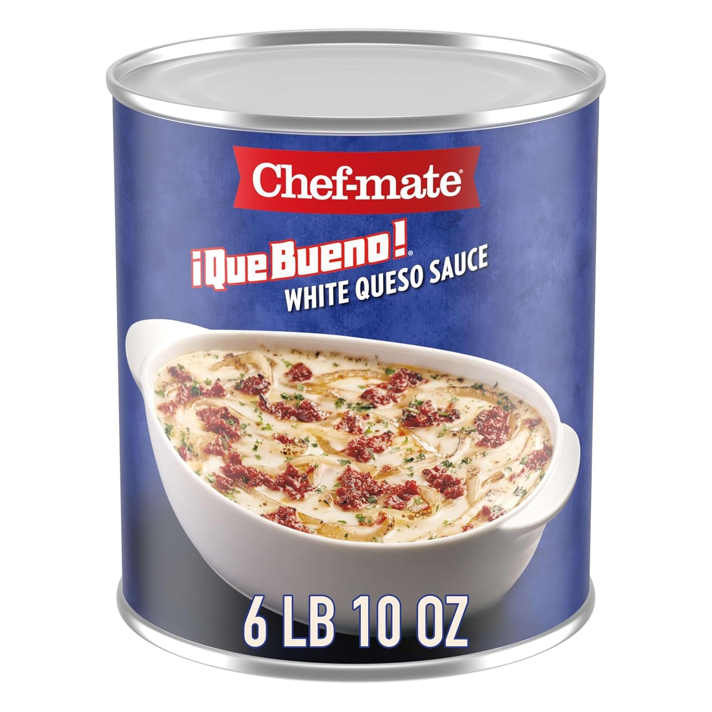 Chef-mate-Que-Bueno-White-Queso-Sauce,-6-lb-10-oz-Bulk--#10-Can-|-food-223