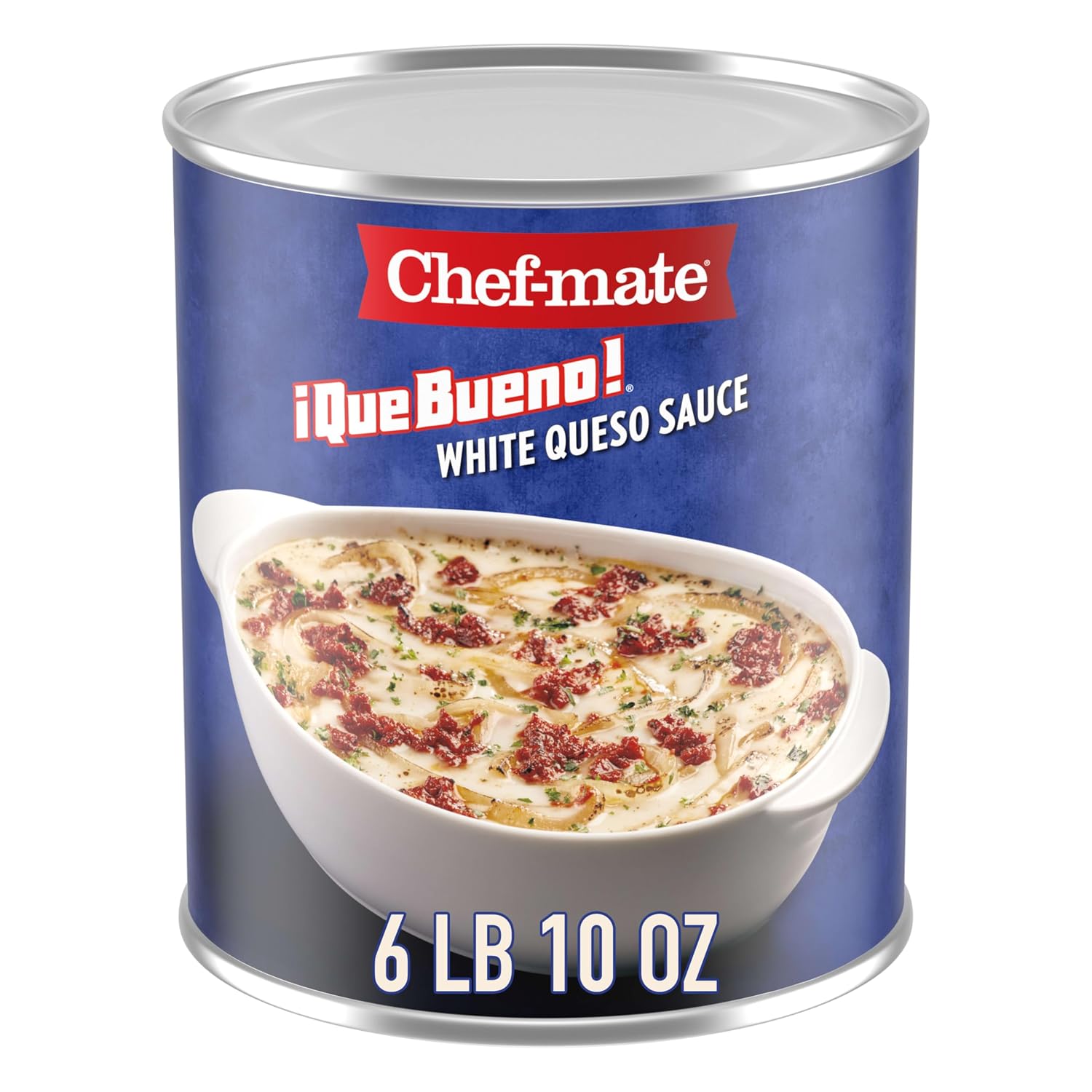 Chef-mate-Que-Bueno-White-Queso-Sauce,-6-lb-10-oz-Bulk--#10-Can-|-food-223