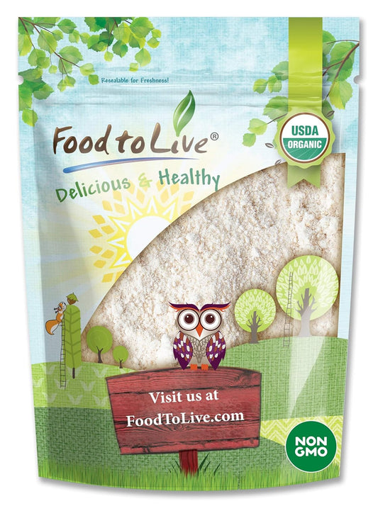 Food-to-Live-Harina-de-avena-orgánica,-1-libra,-OMG,-77