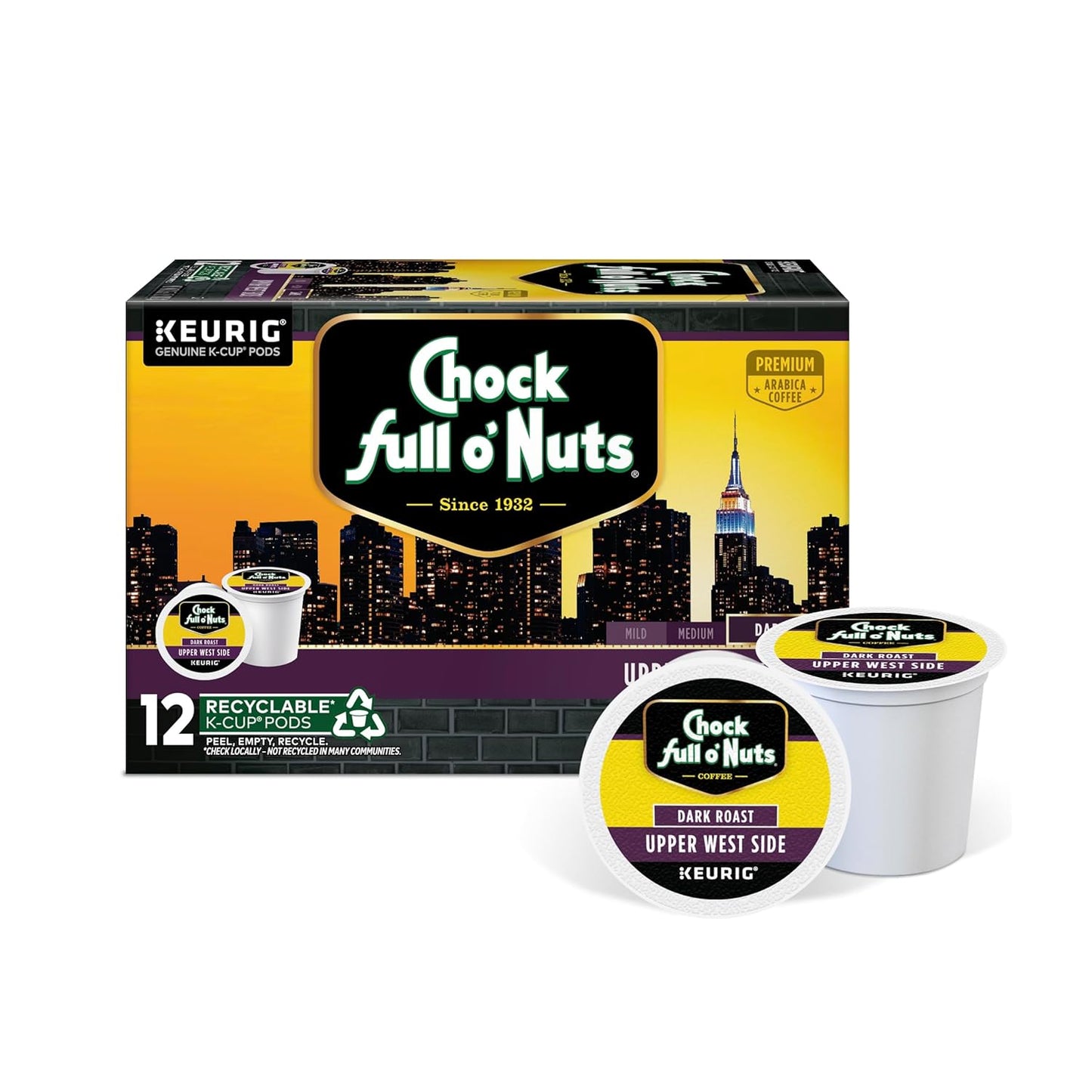 Chock-full-o'Nuts-Upper-West-Side-Keurig-K-Cup-cápsulas-para-cafeteras-–2900