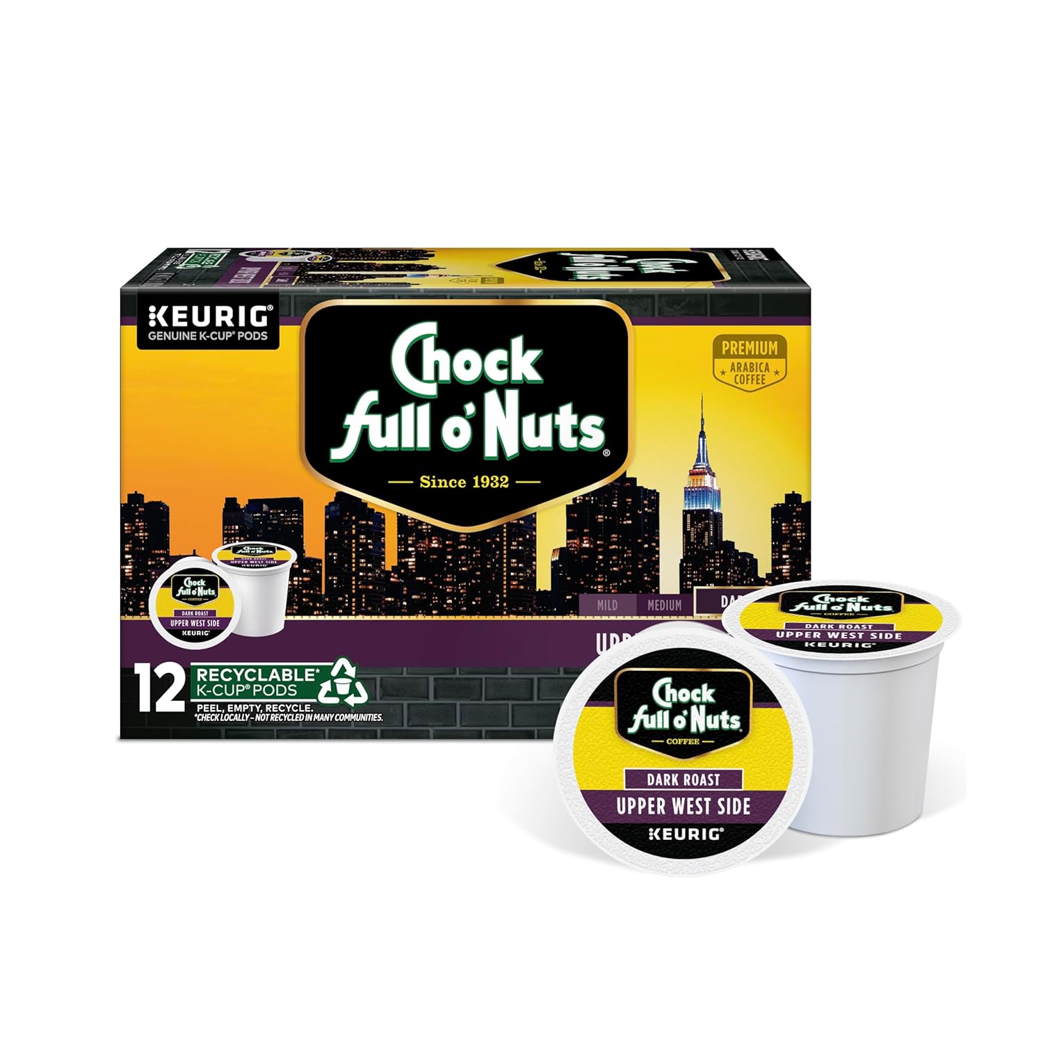 Chock-full-o'Nuts-Upper-West-Side-Keurig-K-Cup-cápsulas-para-cafeteras-–2900