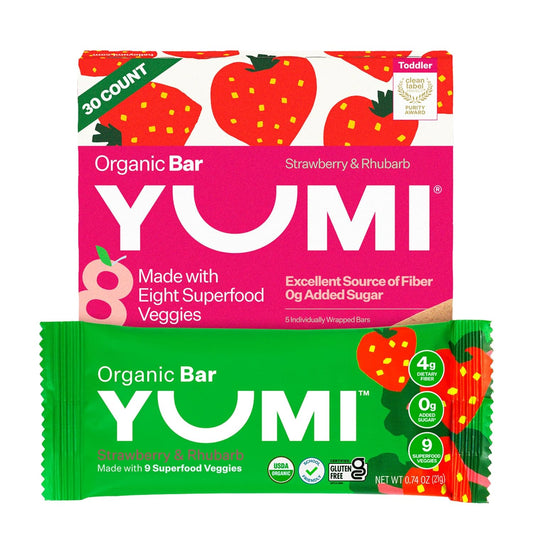 YUMI-Organic-Toddler-Snack-Bars,-7+-Superfoods,-Strawberry-&-Rhubarb----30CT-|-No-Sugar,-936