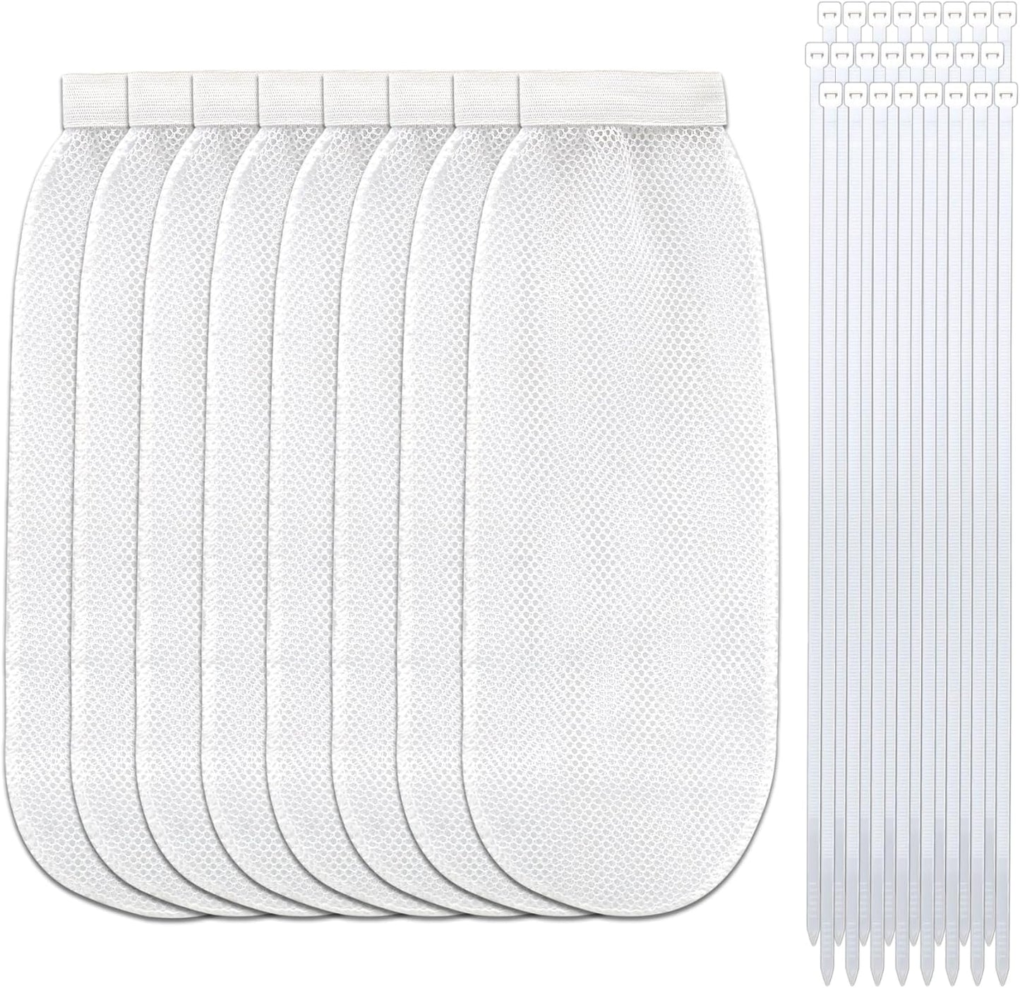 32-Piece-Lint-Trap-and-Cable-Ties-Set-for-Washing-Machine,-Includes-8-593