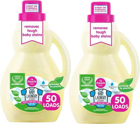 Dapple-Baby-Laundry-Detergent,-Plant-Powered,-Hypoallergenic,-Fragrance-Free,-Concentrated,-50-fl-1352