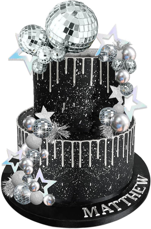 Disco-Ball-Cake-Topper-Mirror-Balls-Cake-3766