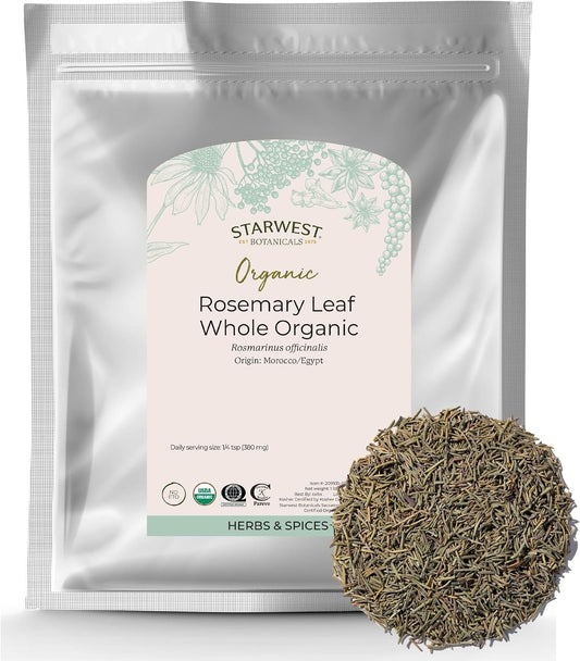 Starwest-Botanicals-Organic-Rosemary-Leaves-Whole---Spice-for-Seasoning-&-Cooking,-256