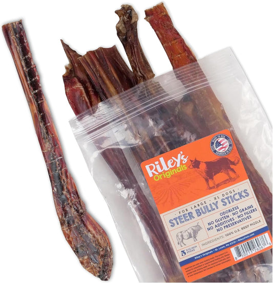 Riley's-Steer-Bully-Sticks-for-Large-to-XL-Dog-Breeds---Free,-2174