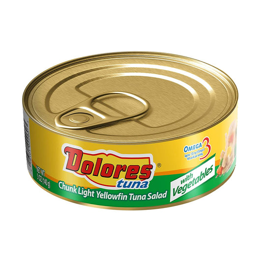 Dolores-Tuna-Chunk-Light-Yellowfin-Tuna-Salad-with-Vegetables,-5oz-Canned-Tuna,-Pack-314