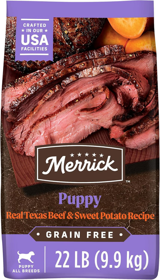 Merrick-Alimento-seco-para-cachorros,-carne-de-res-real-2014