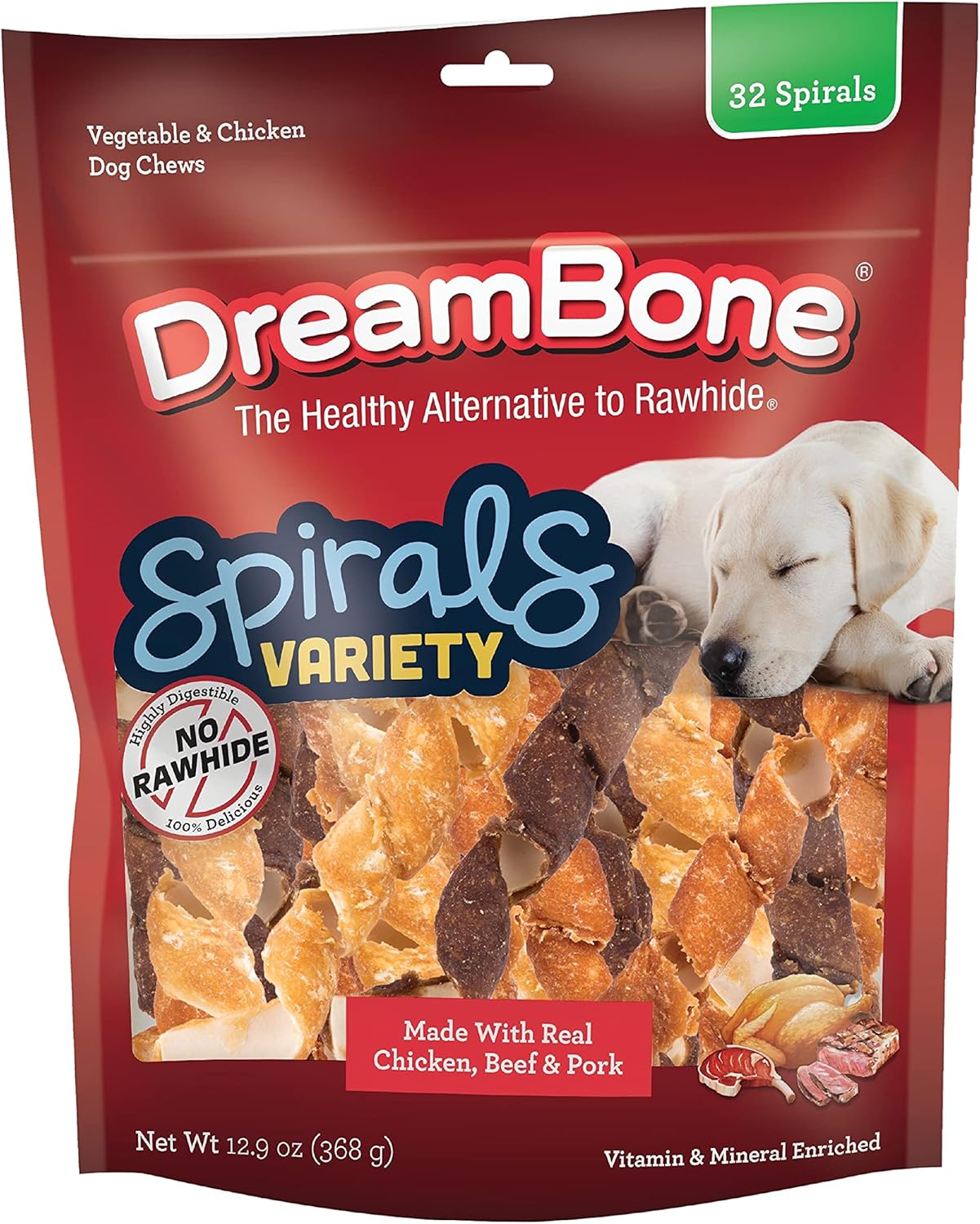 DreamBone-Spirals-Variety-Pack,-No-Rawhide-Chews-for-Dogs,-32-Spiral-Chews--2824