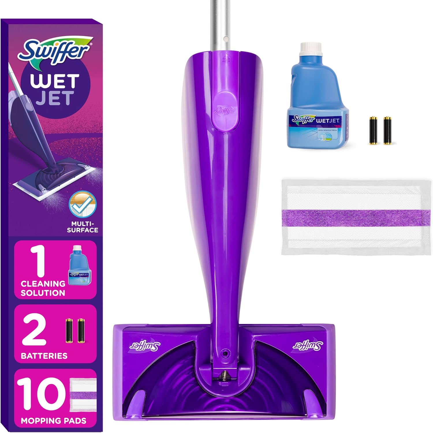 Swiffer-WetJet-Hardwood-and-Floor-Spray-Mop-Cleaner-Starter-Kit,-Includes:-1-Power-Mop,-10-1791