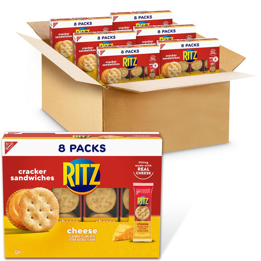 RITZ-Cheese-Sandwich-Crackers,-Lunch-Snacks,-48-Snack-Packs-|-6--Crackers-Per-Pack,-Wrapped-1634