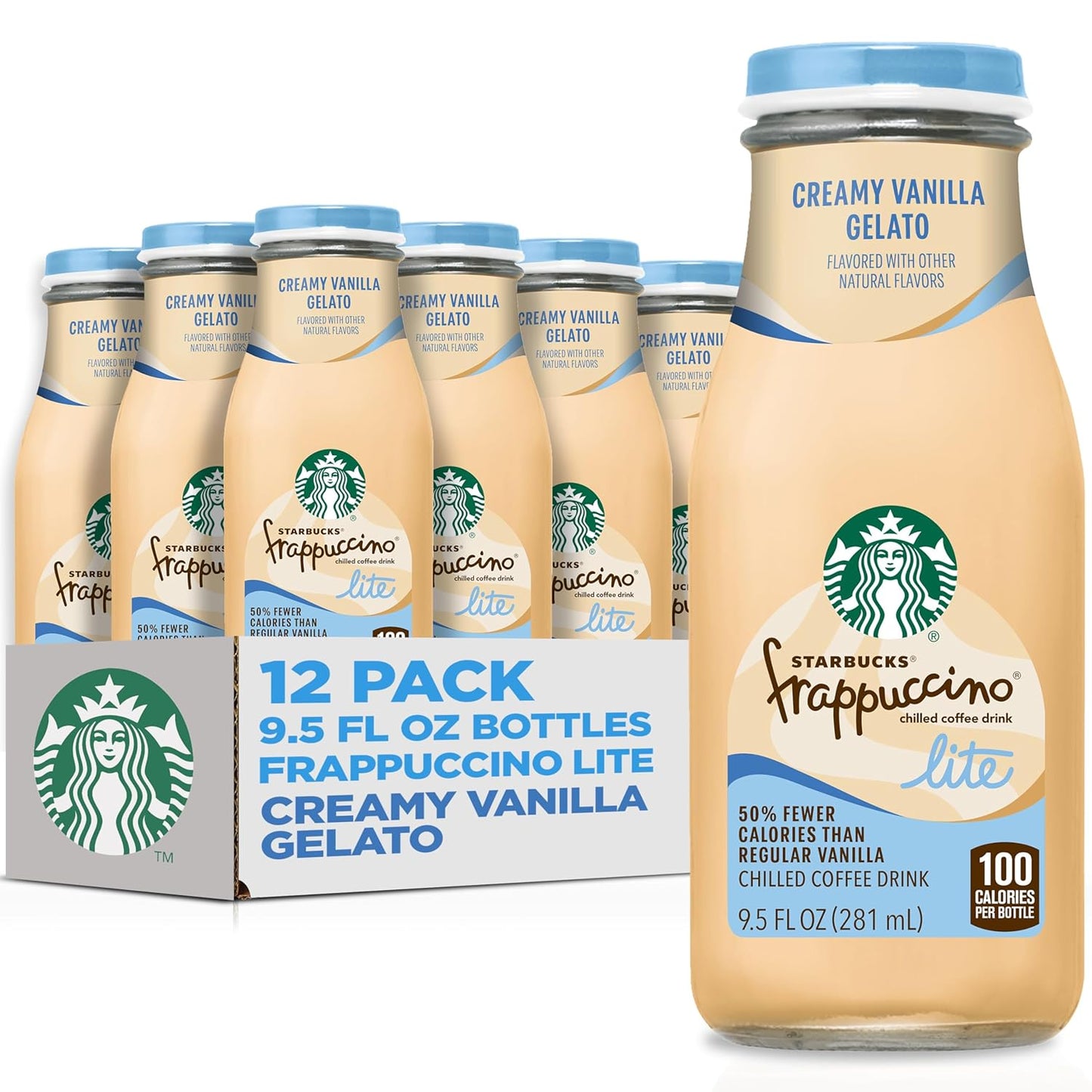 Starbucks-Frappuccino-Lite,-Creamy-Vanilla-Gelato,-9.5-Fl-Oz-Bottles-(Pack-of-12)-2650