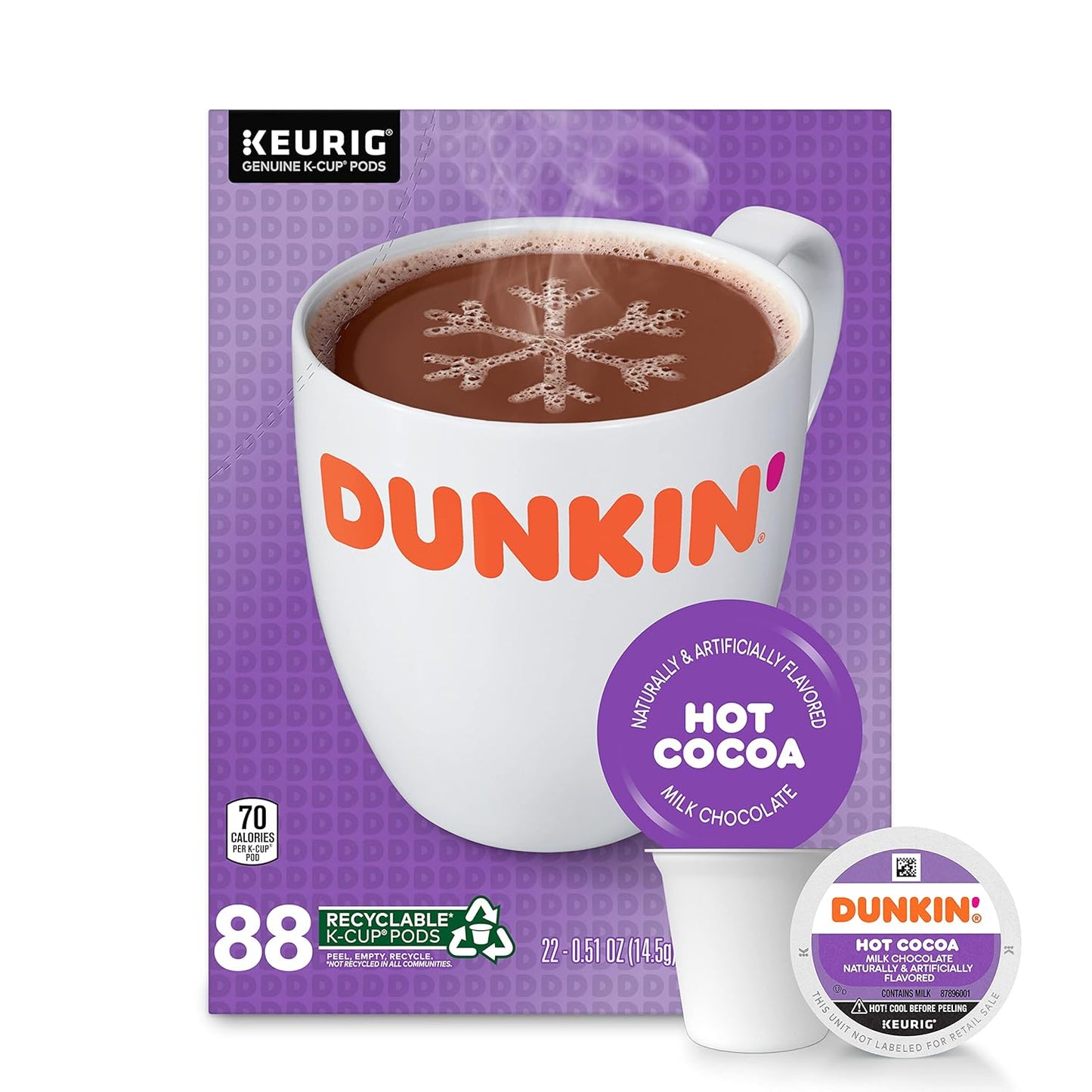 Dunkin'-Chocolate-con-leche-de-chocolate-caliente,-88-cápsulas-Keurig-K-Cup--2245