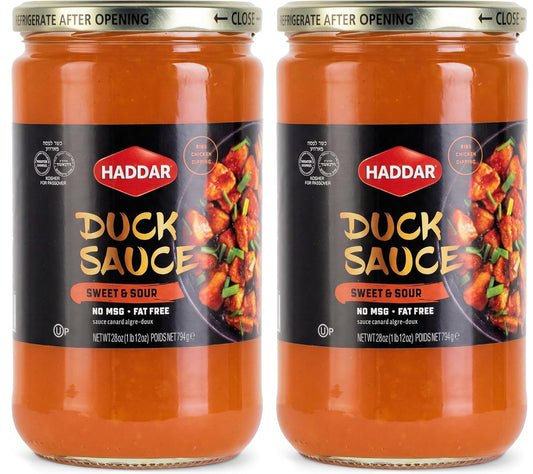 Haddar-Sweet-&-Sour-Duck-Sauce,-28-oz-(2-Pack)-|-Authentic-332