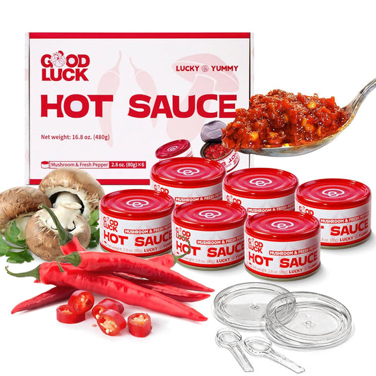 GOOD-LUCK-Hot-Sauce,-Spicy-Chili-Oil-with-High-Grade-Chopped-Chili-–-1509