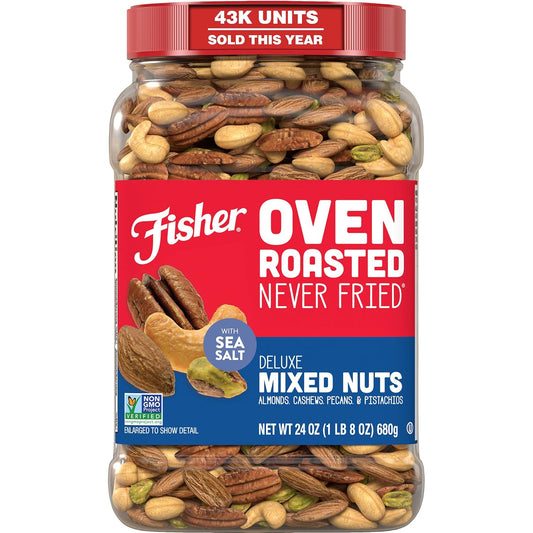 Fisher-Oven-Roasted-Never-Fried-Deluxe-Mixed-Nuts,-24-Ounces-|--Pack-Of-1,-Cashews,-2141