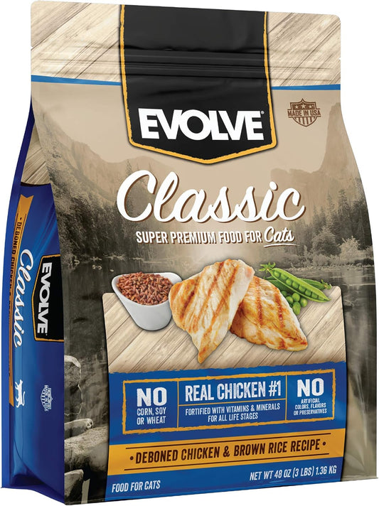 Evolve-Classic-Deboned-Chicken-and-Brown-Rice-Recipe-Cat-Food,-3lb.---340