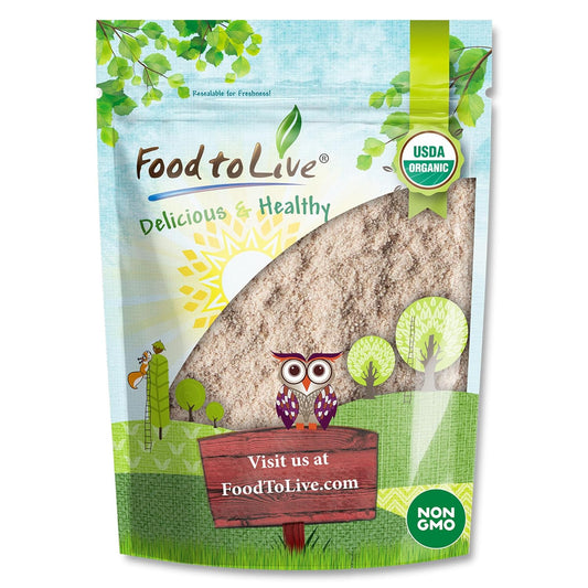 Food-to-Live-Harina-orgánica-de-tigernut,-1-libra,-nueces,-298