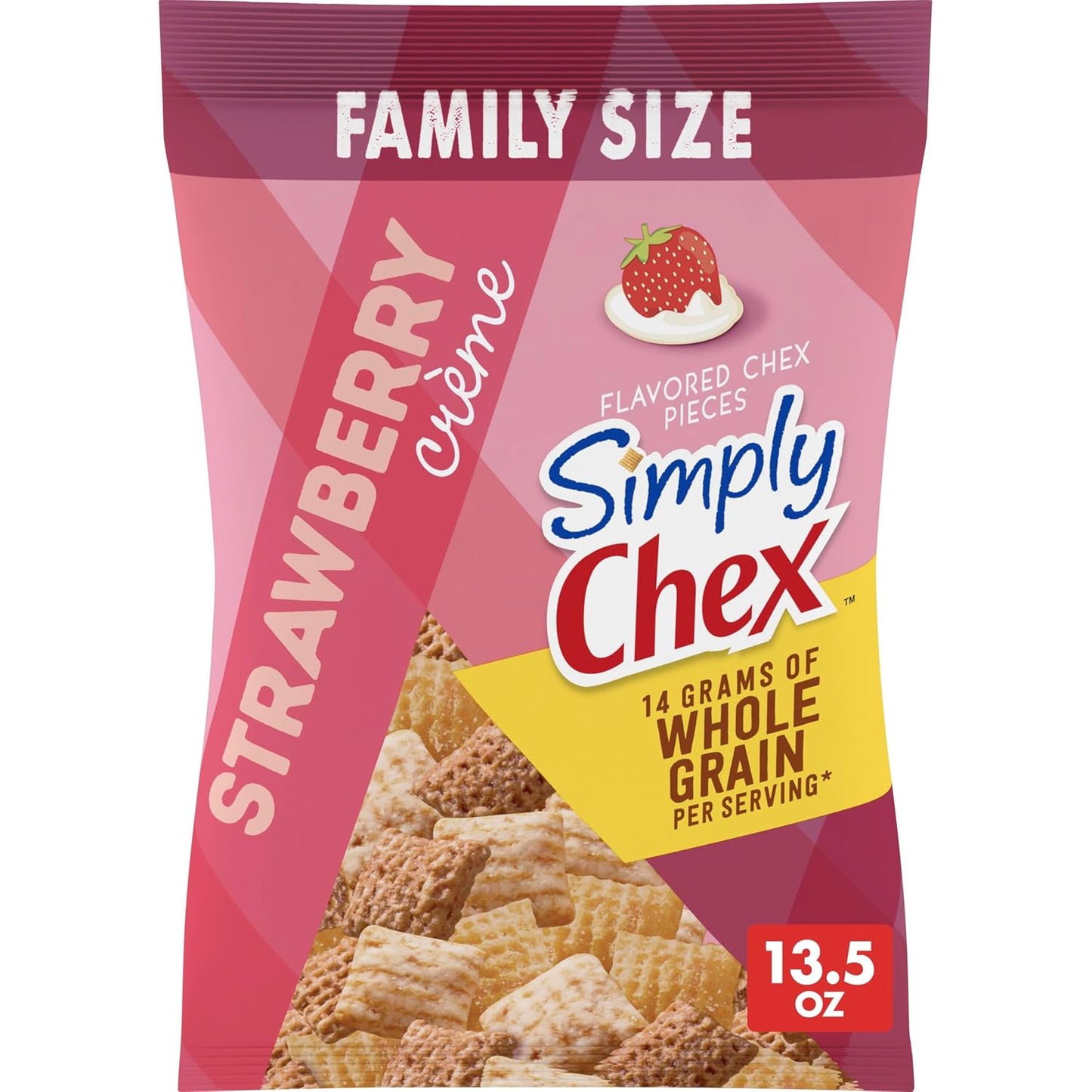 Simply-Chex-Strawberry-Crème-Flavored-Snack-Mix,-Family-Size,-13.5-oz--|-No-Artificial-No-1357