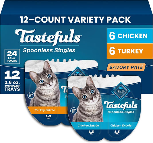 Blue-Buffalo-Tastefuls-Paté-Spoonless-Single-Wet-Cat-Food-Variety-Pack-(Chicken-&-1853