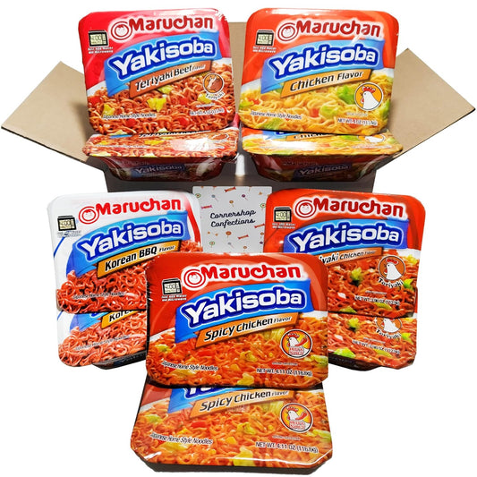Yakisoba---Paquete-variado-de-10-bandejas-de-fideos-a--granel,-262