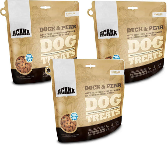 Acana-Singles-Dog-Treats---Duck-and-Pears,-3.25oz-Each-(3--1276