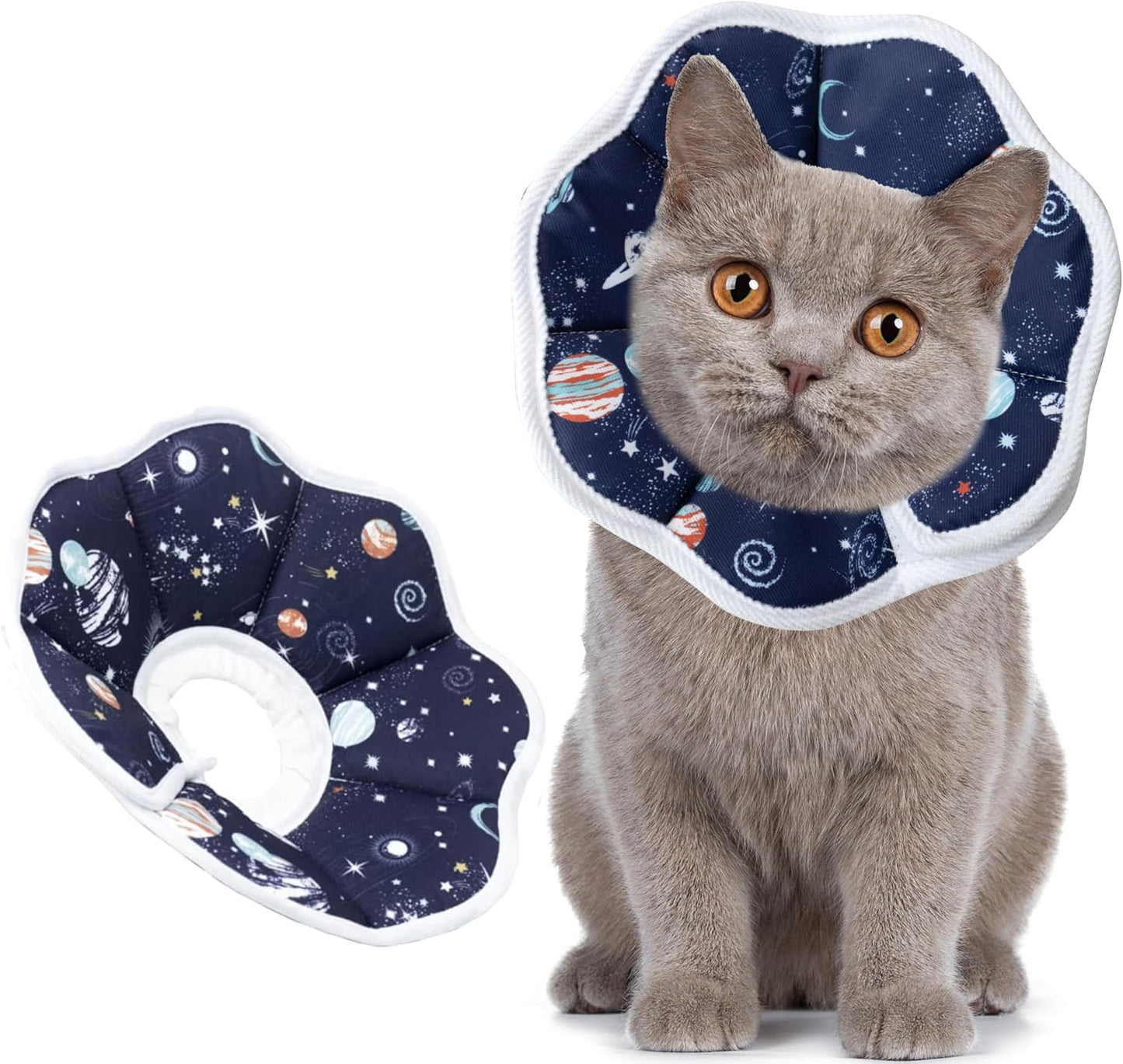 Soft-Adjustable-Cat-Cone-Collar,-Comfortable-Cat-Recovery-Collar-----535
