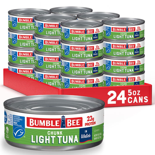 Bumble-Bee-Chunk-Light-Tuna-In-Water,-5-oz-Cans-(Pack-of-24)-853