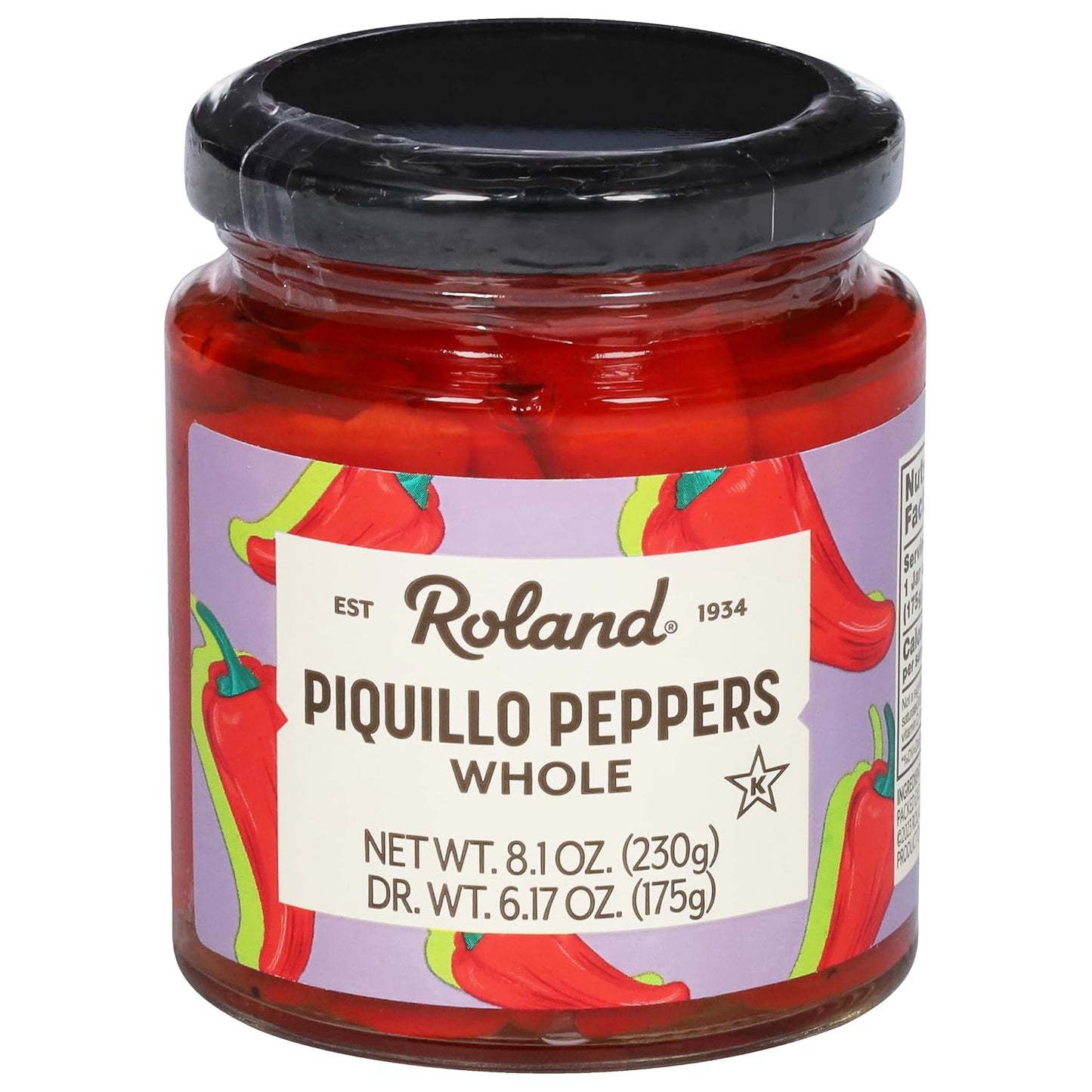 Roland-Foods-Whole-Piquillo-Peppers-8.1-Ounce-Jar,-Pack-of-1---858