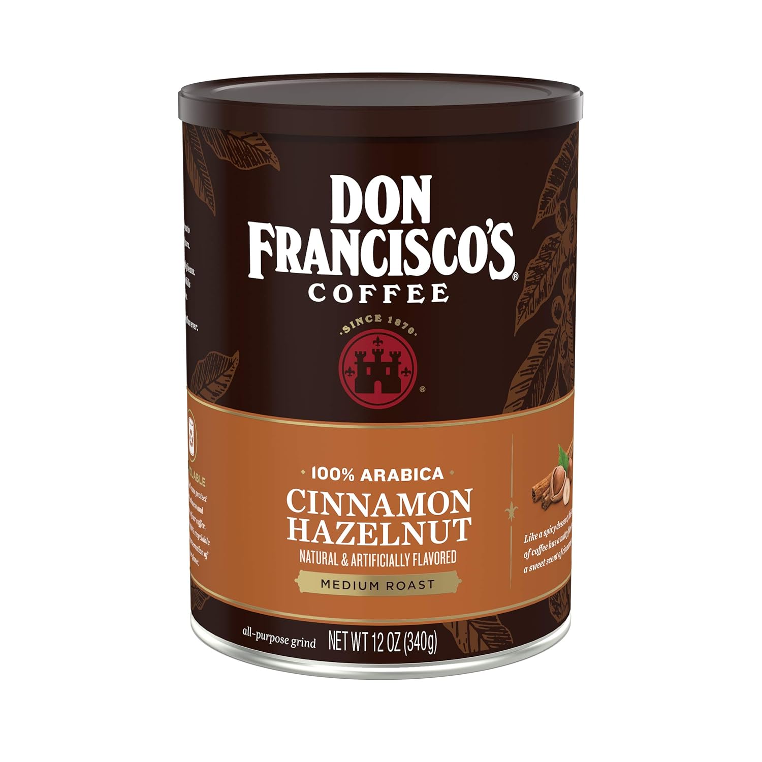 Don-Francisco's-Cinnamon-Hazelnut-Ground-Flavored-Coffee:-Rich,-Aromatic-1-Arabica-Blend---2147