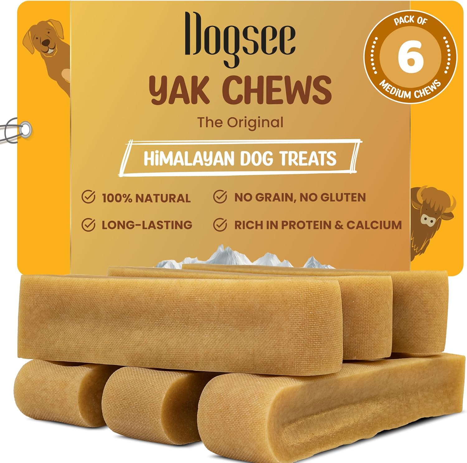 Dogsee-Original-Yak-Cheese-Himalayan-Dog-Chews-1lb-(Medium---6-1-2739