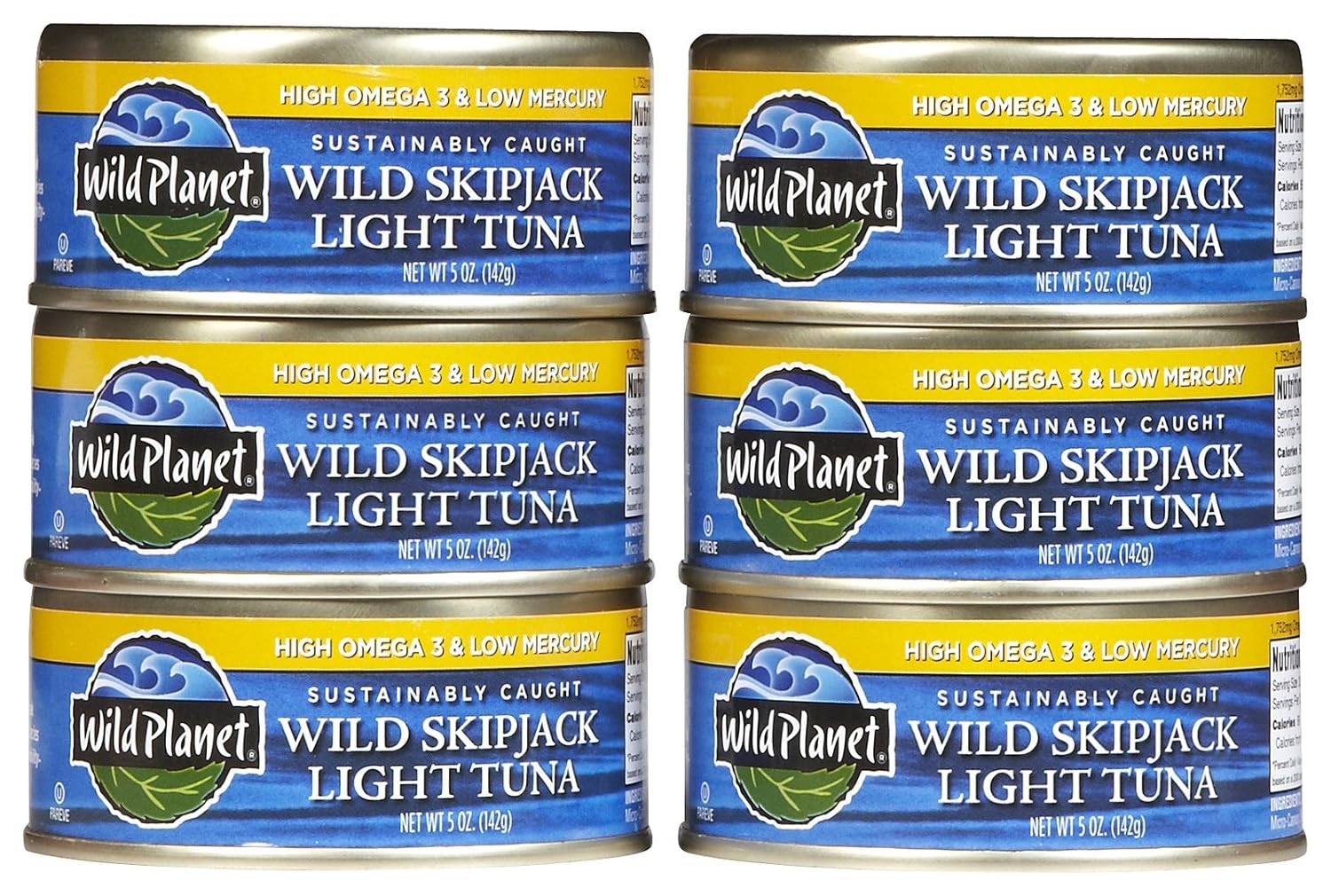 Wild-Planet-Wild-Skipjack-Light-Tuna,-latas-de-5-onzas-(paquete-de---390